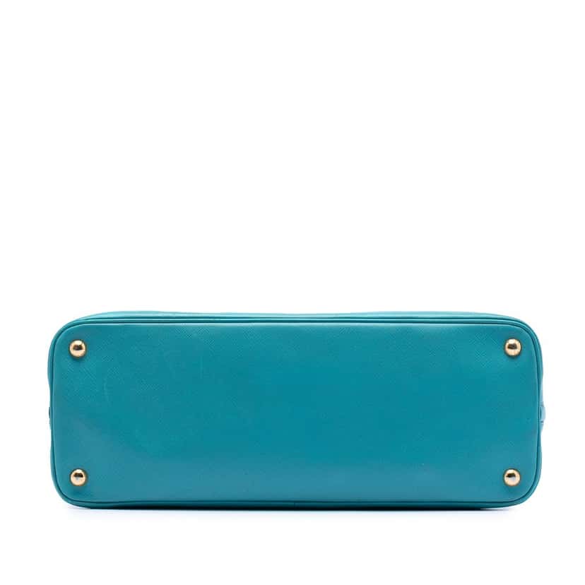 Prada Large Saffiano Lux Promenade Satchel Blue Leather Very good condition - Inside View