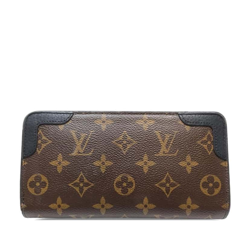 Louis Vuitton Monogram Retiro Zippy Wallet Brown Very good condition - Front View