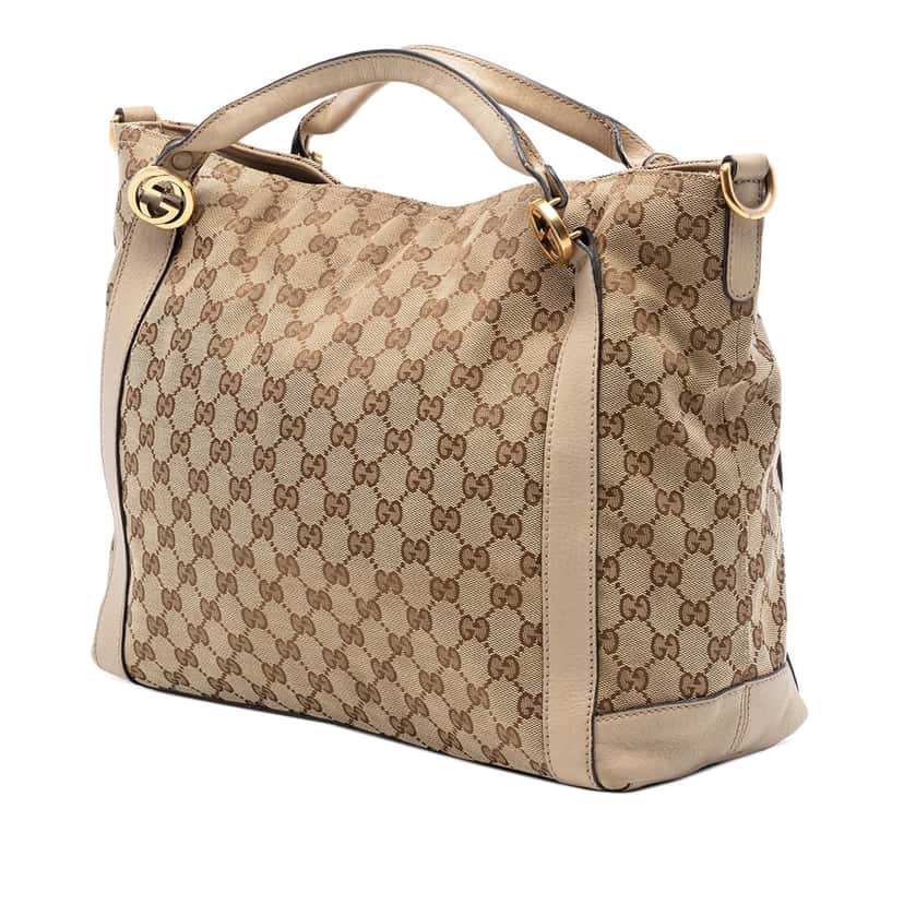 Gucci GG Canvas Miss GG Satchel Beige Very good condition - Back View