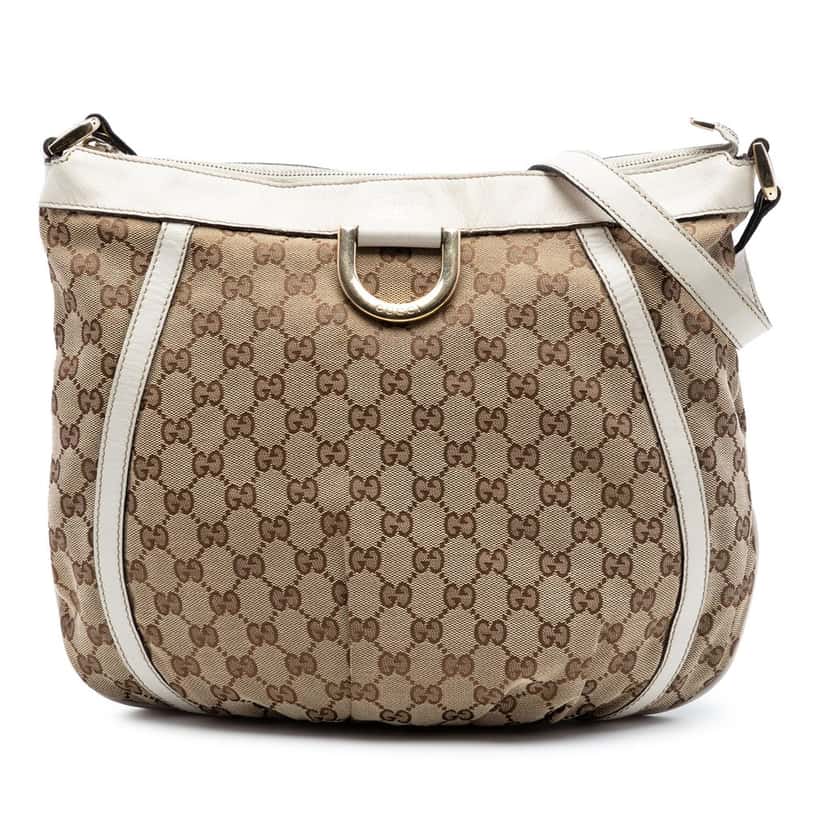 Gucci GG Canvas Abbey D Ring Crossbody Beige Very good condition - Front View