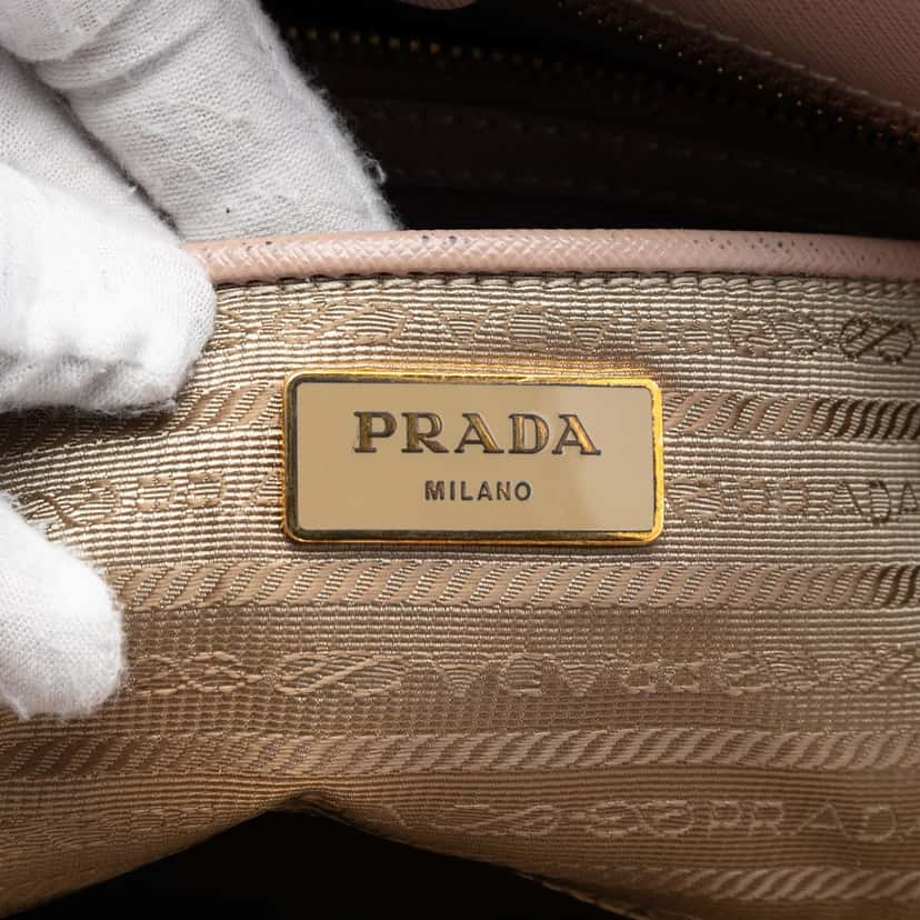 Prada Large Saffiano Lux Galleria Satchel Brown Leather Very good condition - Box View