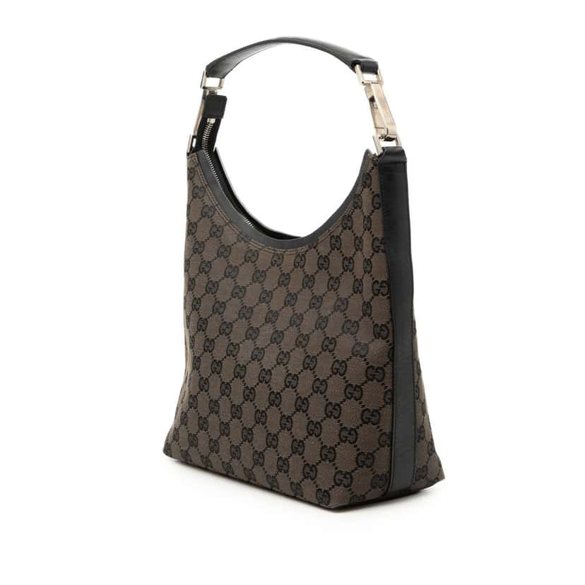 Gucci GG Canvas Shoulder Bag Brown Very good condition - Back View