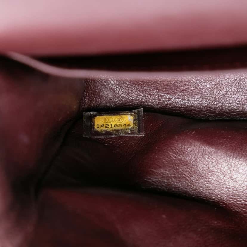 Chanel Medium Classic Lambskin Double Flap Black Leather Very good condition - Box View