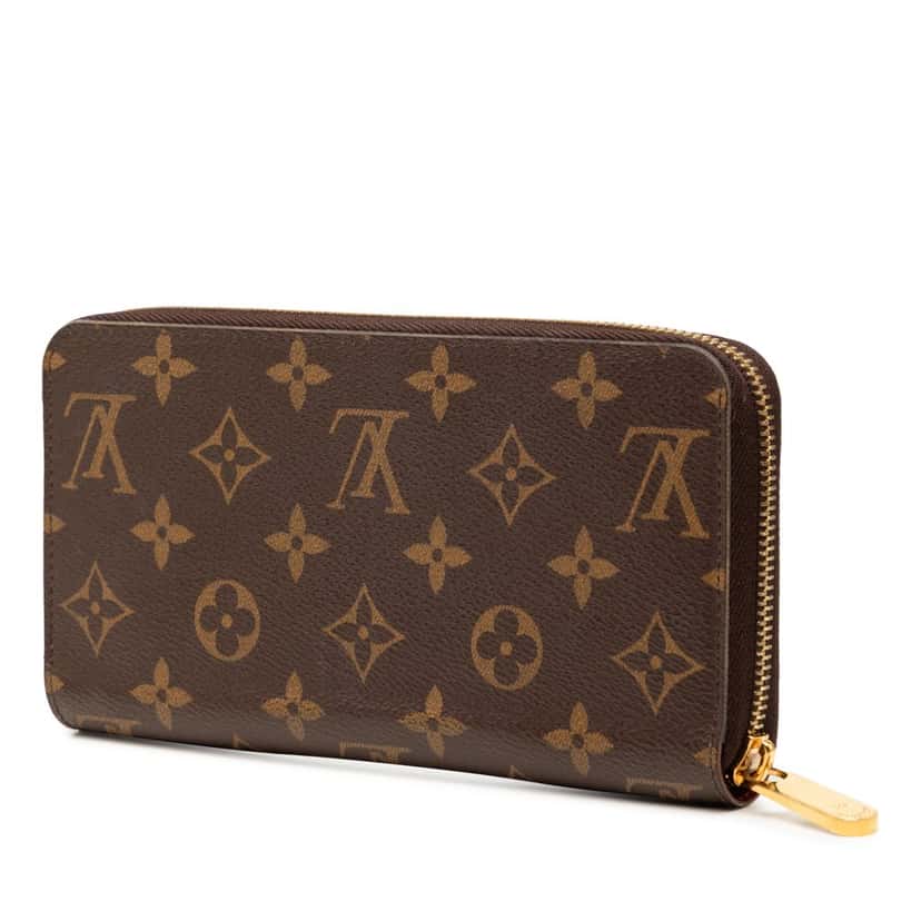 Louis Vuitton Monogram Zippy Long Wallet Brown Very good condition - Back View