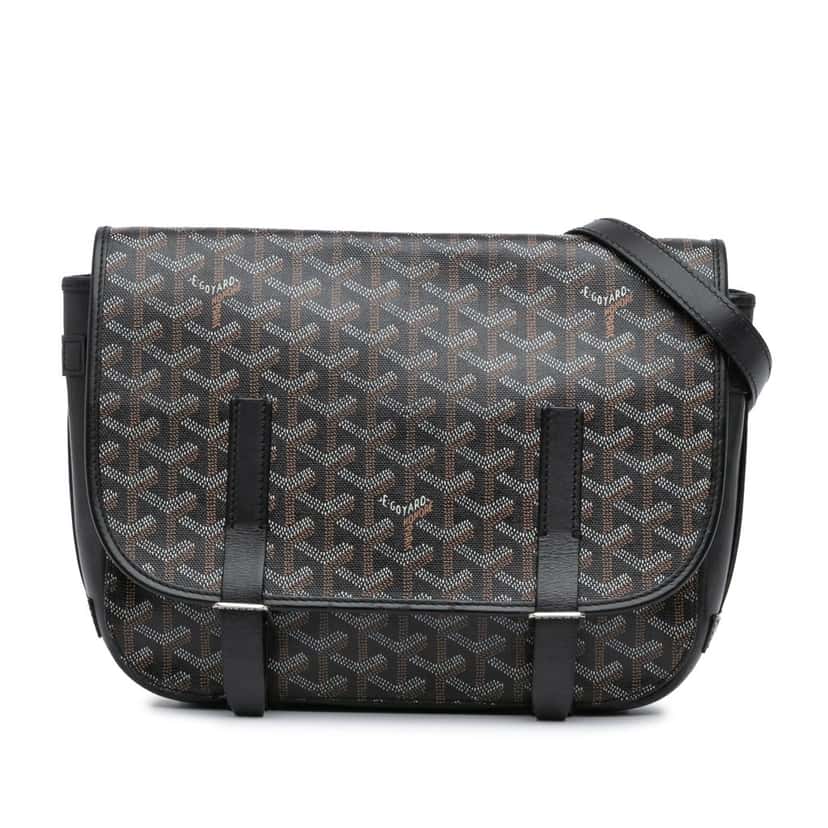 Goyard Goyardine Belvedere MM Black Very good condition - Front View