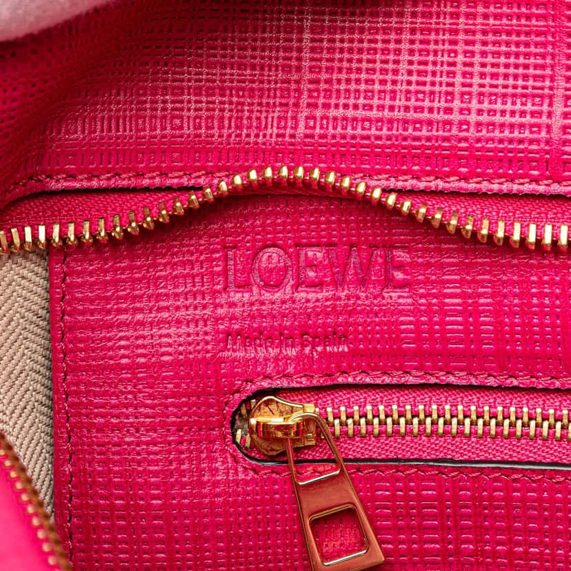 Loewe Anagram Leather Shopper Tote Pink Leather Very good condition - Box View