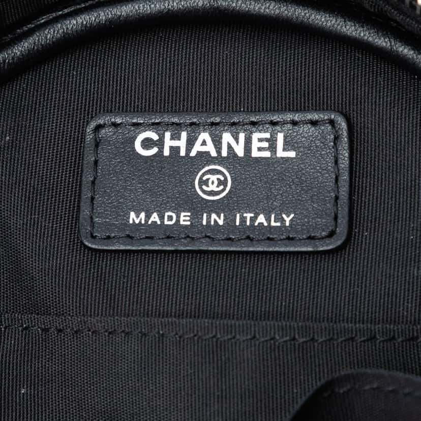 Chanel CC Calfskin Floral Round Clutch on Chain Other Leather Very good condition - Box View