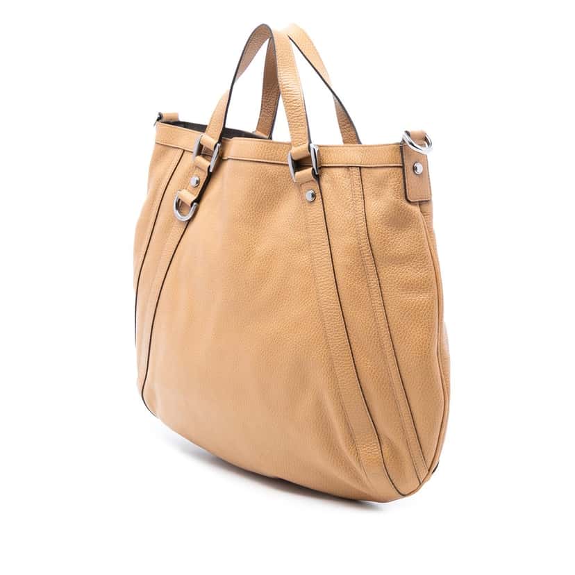 Gucci Leather Abbey D Ring Satchel Brown Leather Very good condition - Back View