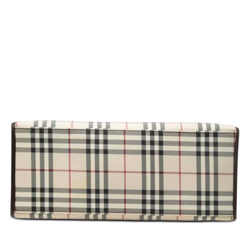 Burberry House Check Canvas Convertible Tote Beige Very good condition - Inside View