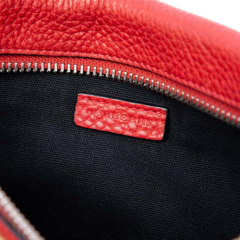 Burberry Small Mega Check Canvas Farley Crossbody Brown Very good condition - Box View