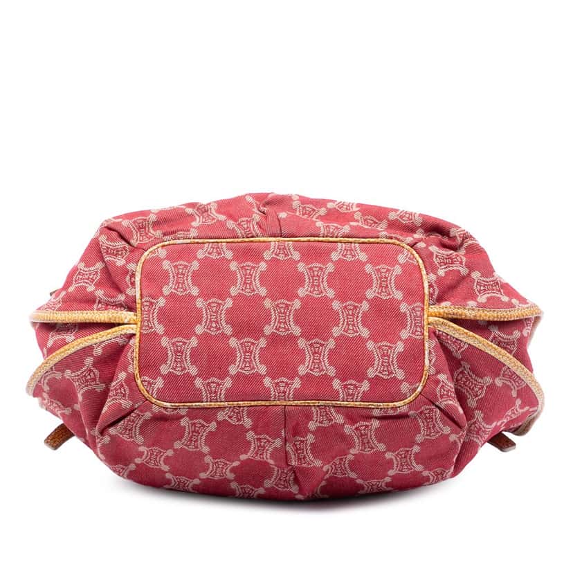 Celine Macadam Denim Bittersweet Hobo Red Very good condition - Inside View