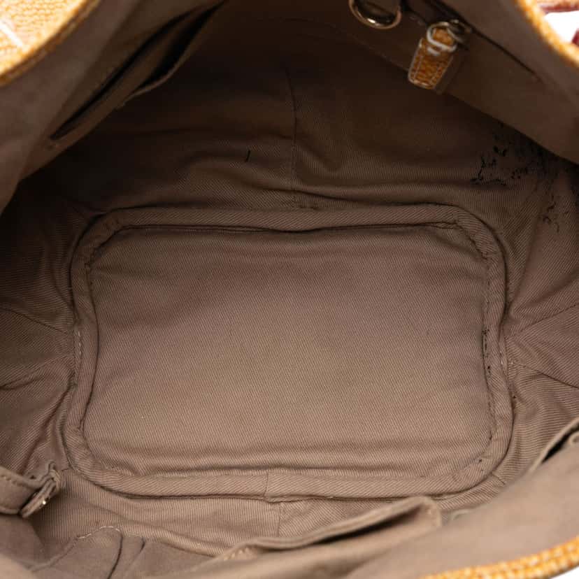 Celine Macadam Denim Bittersweet Hobo Red Very good condition - Model View