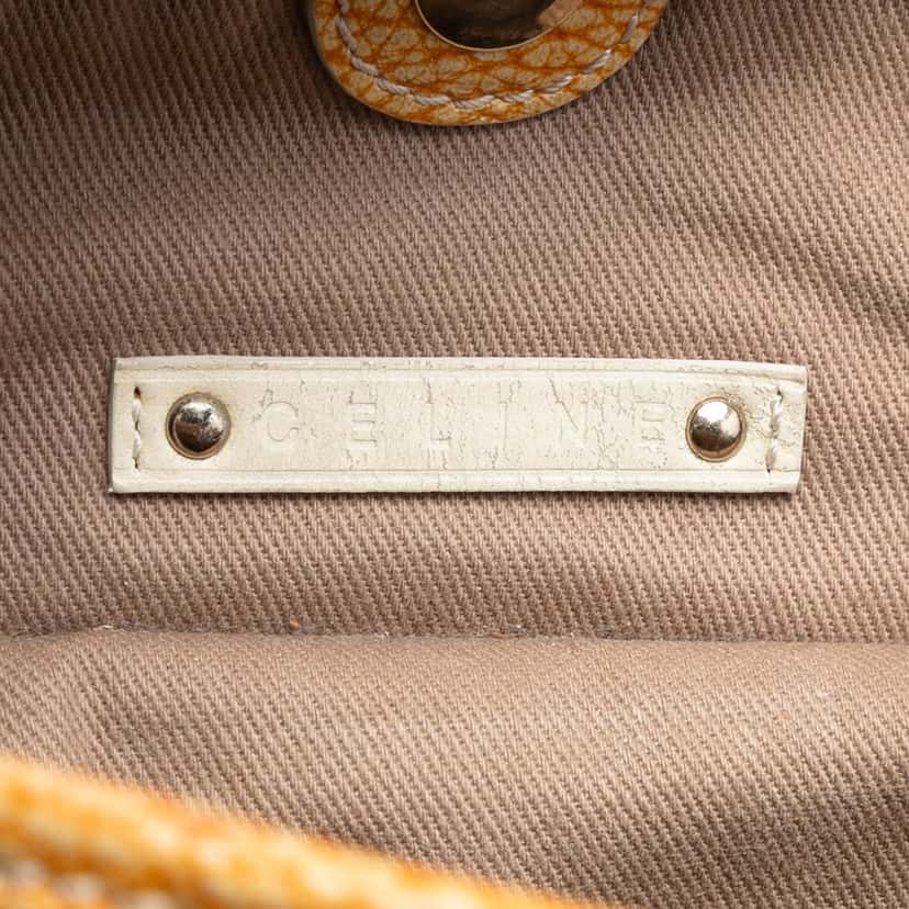 Celine Macadam Denim Bittersweet Hobo Red Very good condition - Box View