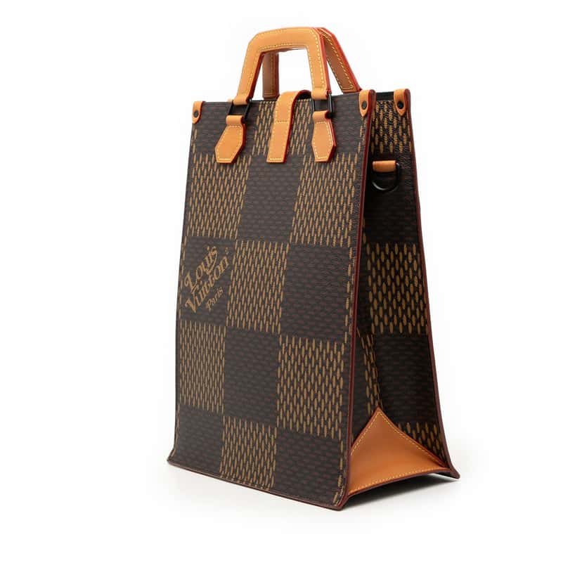 Louis Vuitton Nigo Giant Damier Ebene Monogram Mini Tote Brown Very good condition - Back View