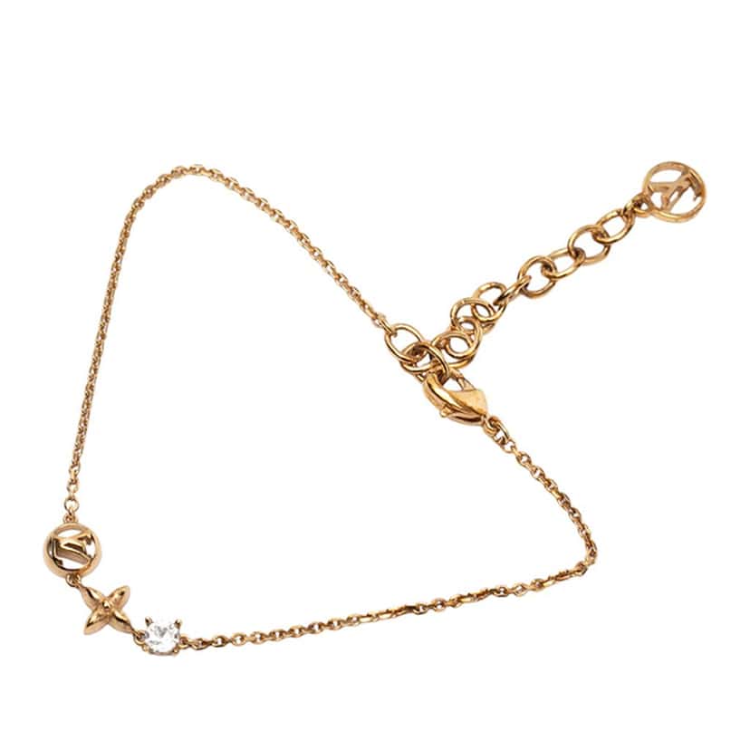 Louis Vuitton Gold Plated Petit Louis Bracelet Gold Metal Very good condition - Inside View