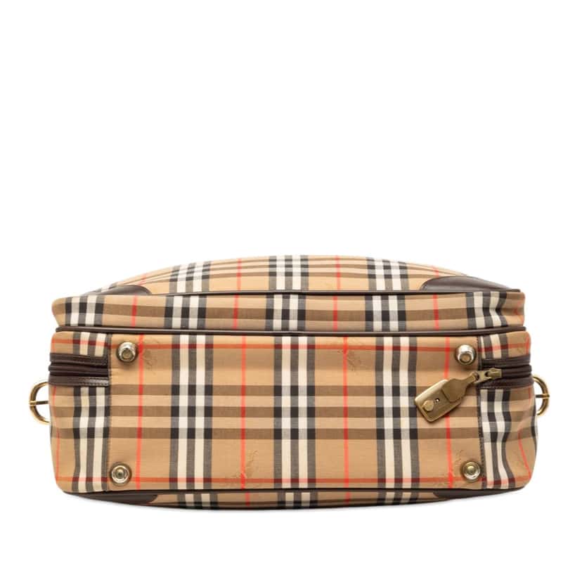 Burberry Haymarket Check Canvas Briefcase Beige Very good condition - Inside View