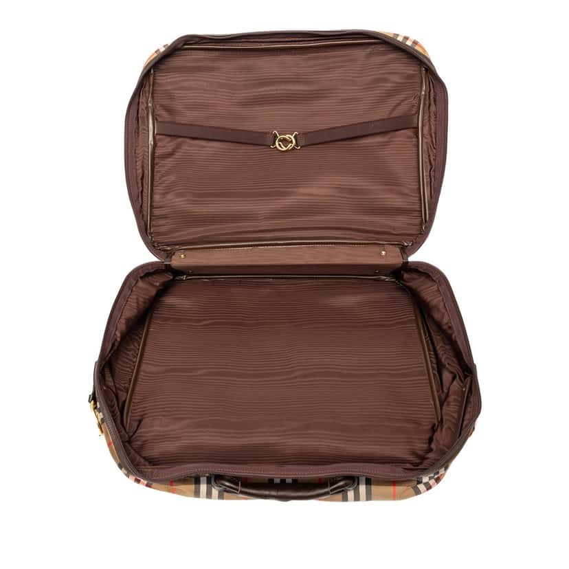 Burberry Haymarket Check Canvas Briefcase Beige Very good condition - Model View