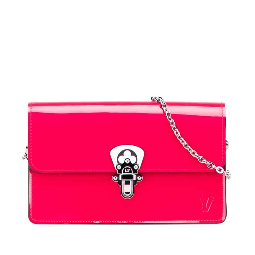 Louis Vuitton Portefeuille Cherrywood Wallet On Chain Pink Leather Very good condition - Front View