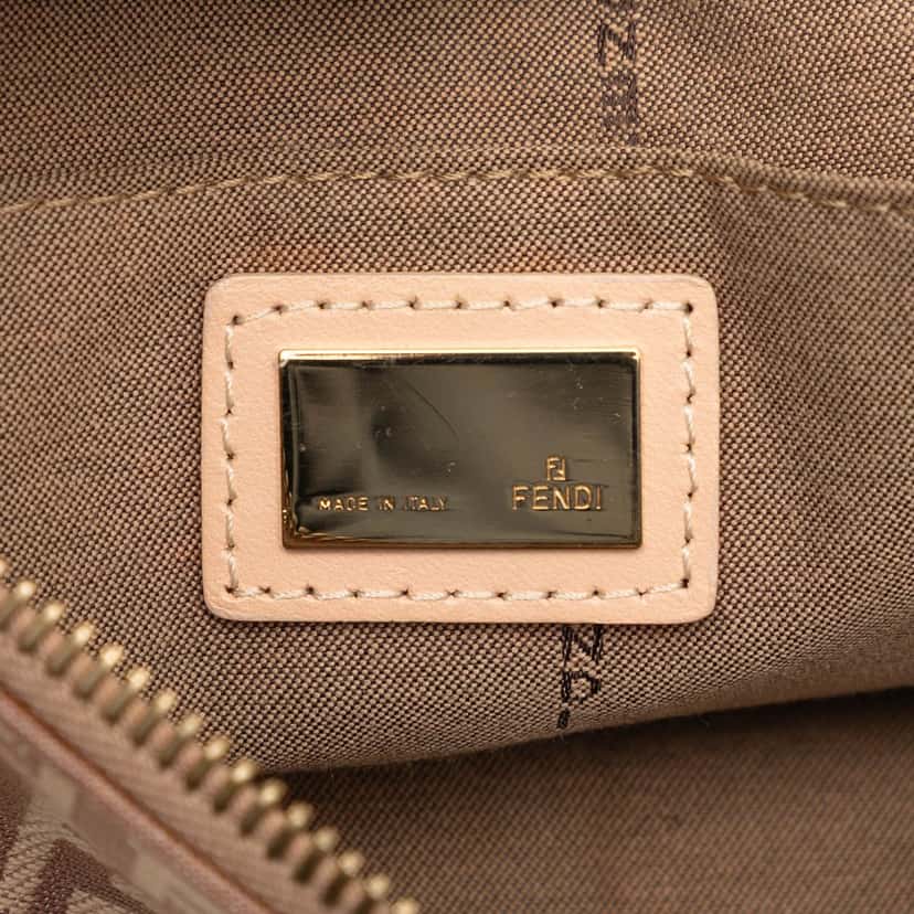 Fendi Zucchino Canvas Hobo Beige Good condition - Box View