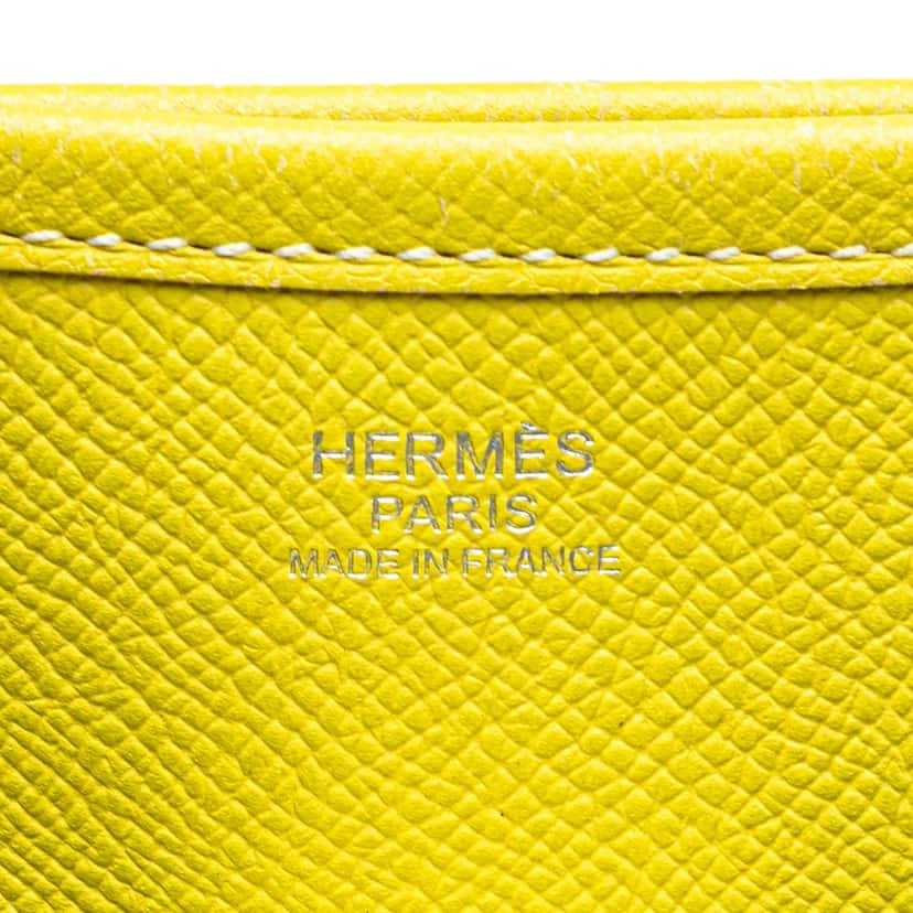 Hermès Epsom Evelyne III 33 Yellow Leather Very good condition - Box View
