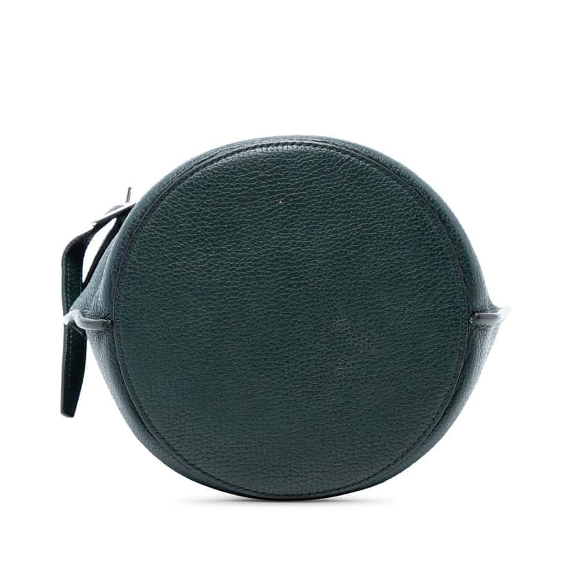 Celine Nano Leather Big Bucket Bag Green Leather Very good condition - Inside View