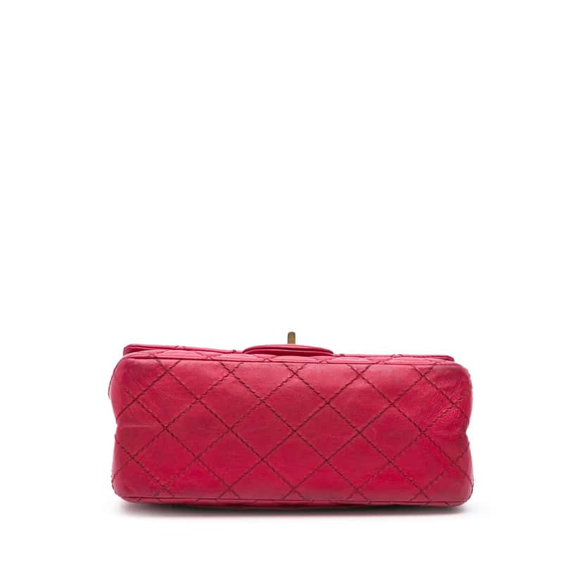 Chanel Mini Reissue 2.55 Calfskin Flap Pink Leather Very good condition - Inside View