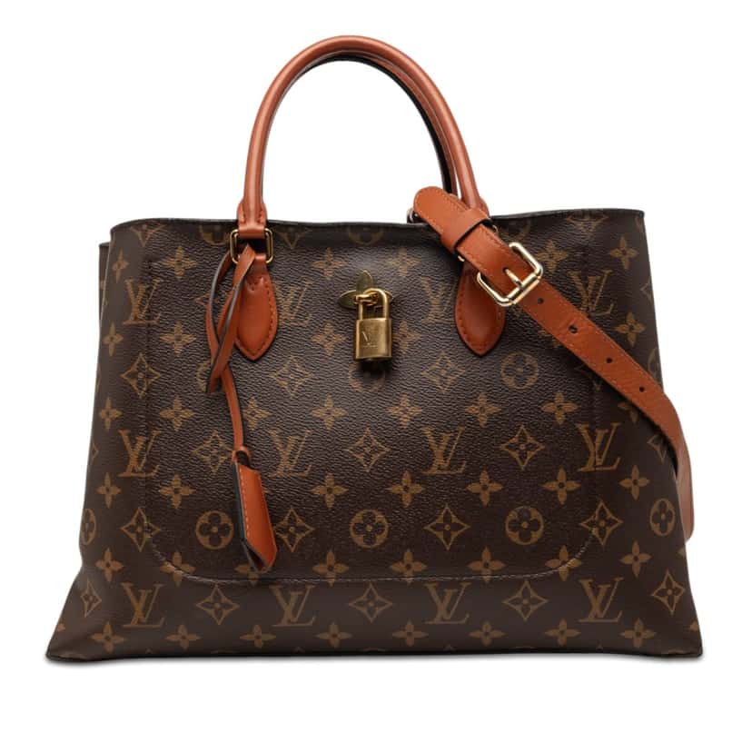 Louis Vuitton Monogram Flower Tote Brown Good condition - Front View