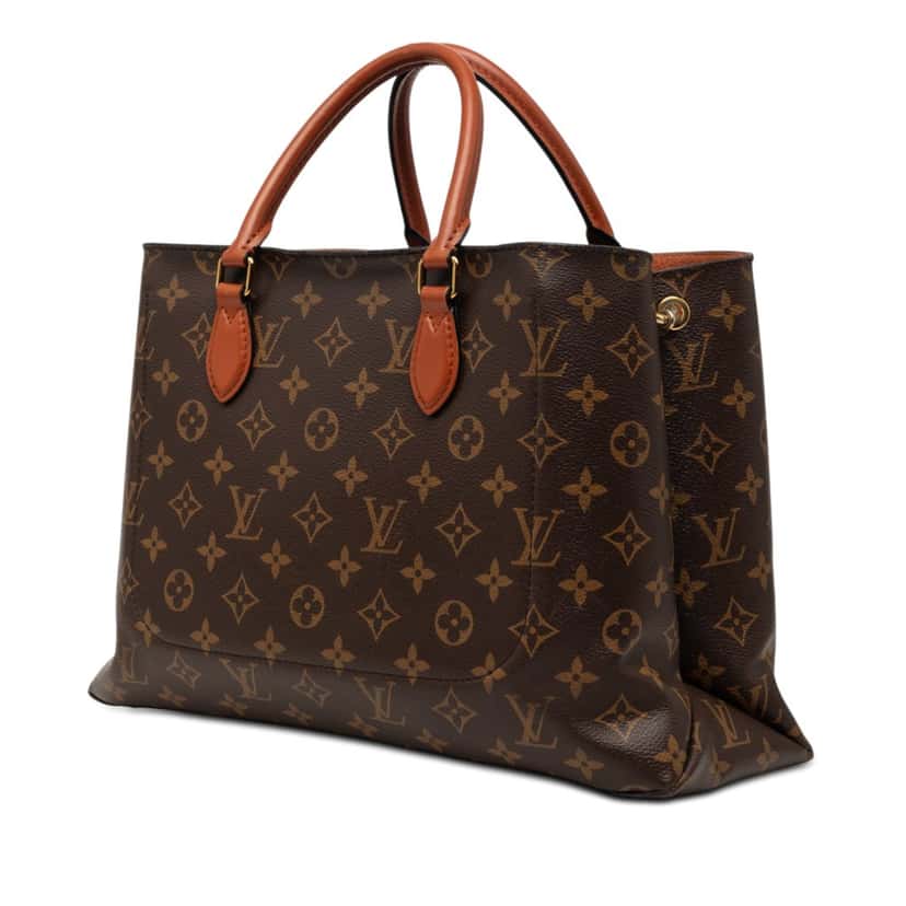 Louis Vuitton Monogram Flower Tote Brown Good condition - Back View