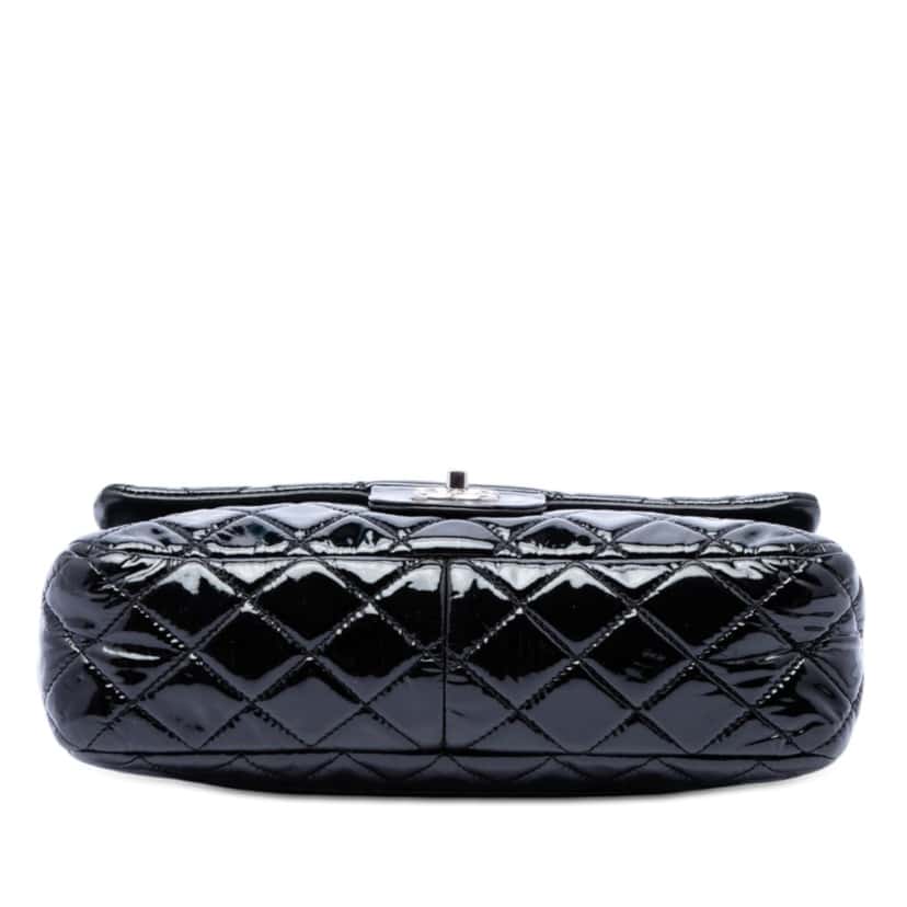 Chanel Jumbo Classic Patent Single Flap Black Leather Very good condition - Inside View