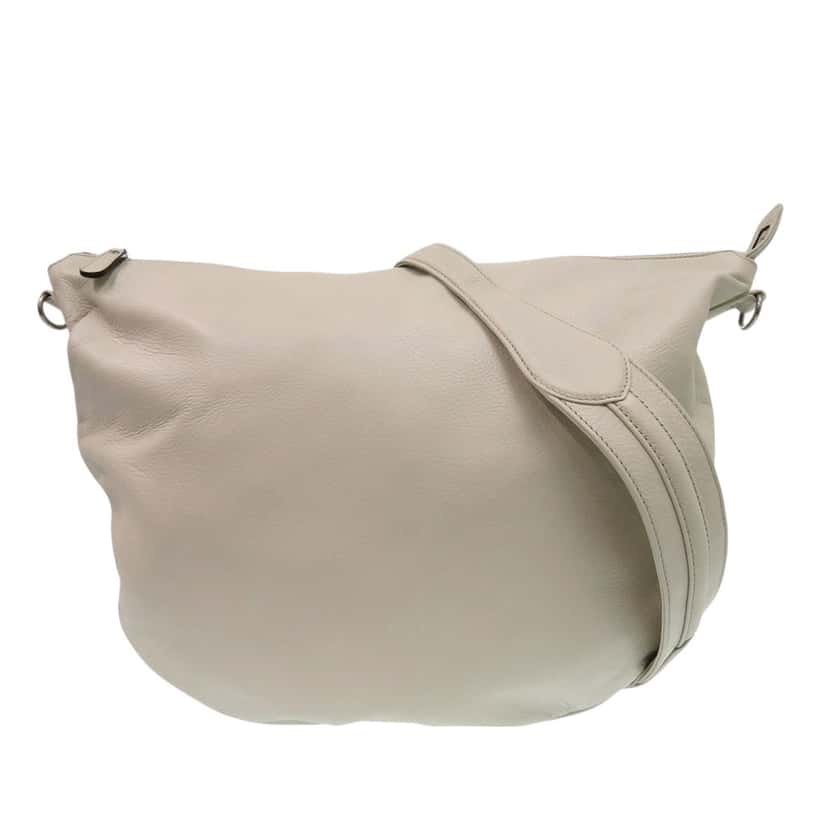 Gucci Calfskin Half Moon Hobo Beige Leather Very good condition - Front View