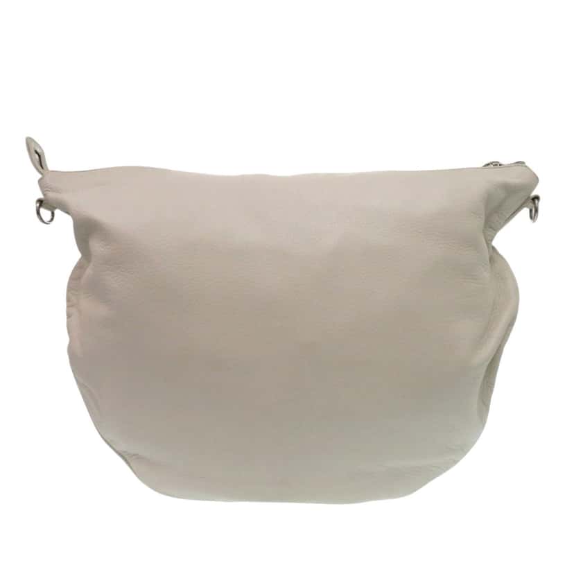 Gucci Calfskin Half Moon Hobo Beige Leather Very good condition - Back View