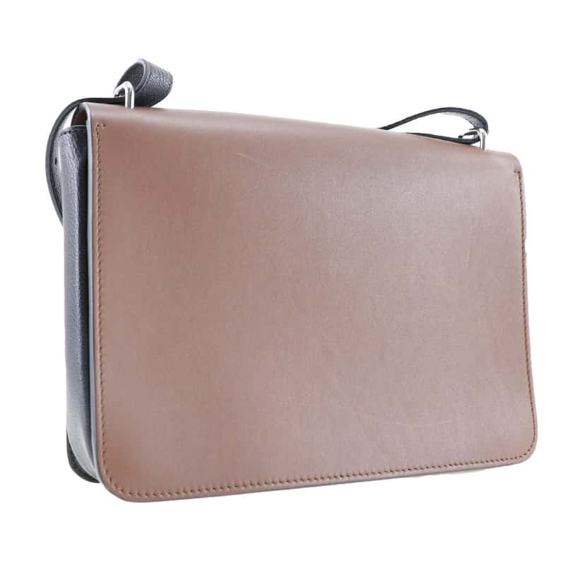 Burberry Medium Bicolor Leather D Ring Crossbody Brown Leather Very good condition - Back View