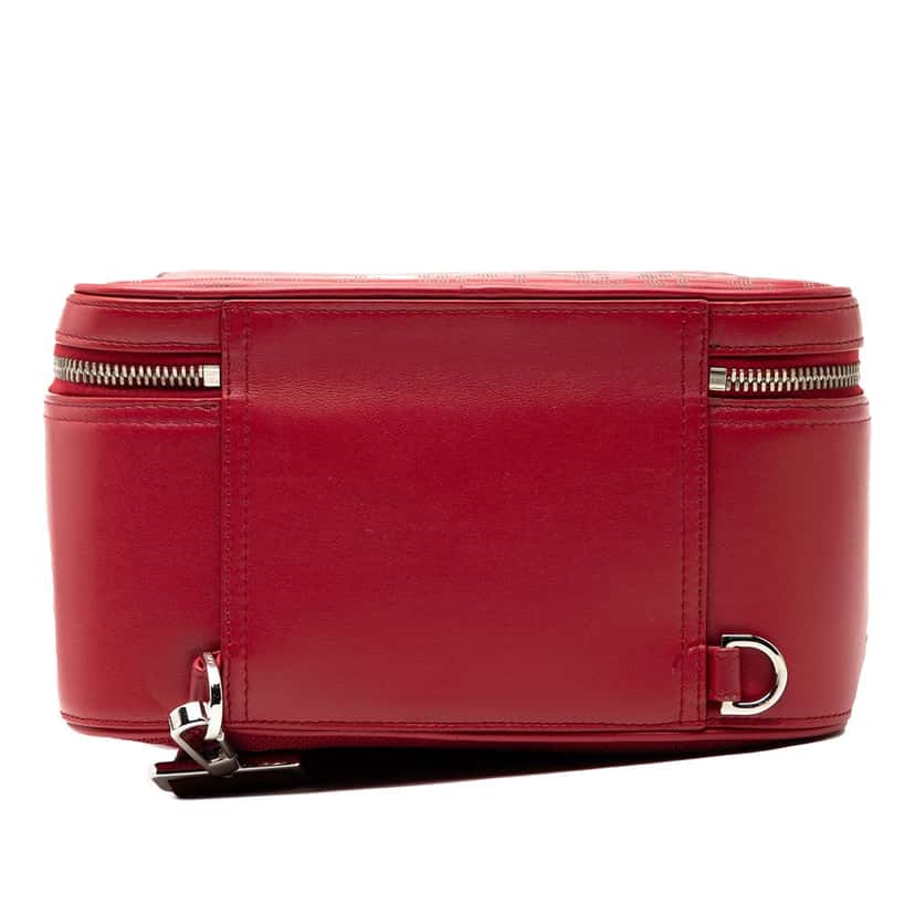 Dior Oblique Perforated Calfskin Galaxy World Tour Shoe Case Red Leather Very good condition - Inside View