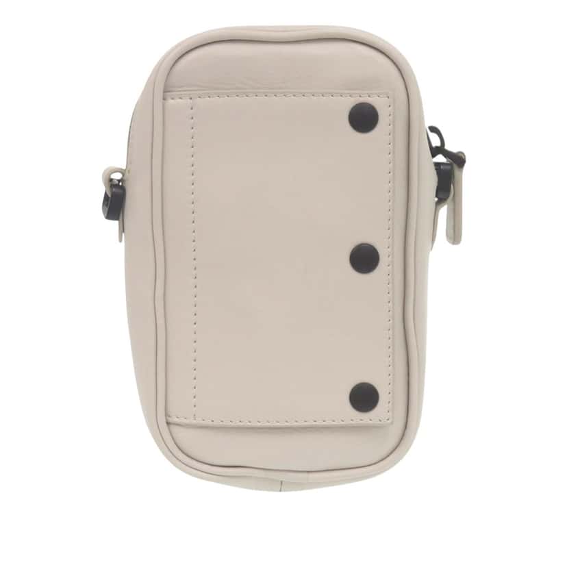 Bottega Veneta Perforated Calfskin Leggero Crossbody White Leather Very good condition - Back View