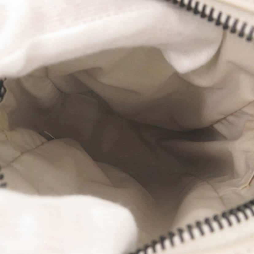 Bottega Veneta Perforated Calfskin Leggero Crossbody White Leather Very good condition - Model View