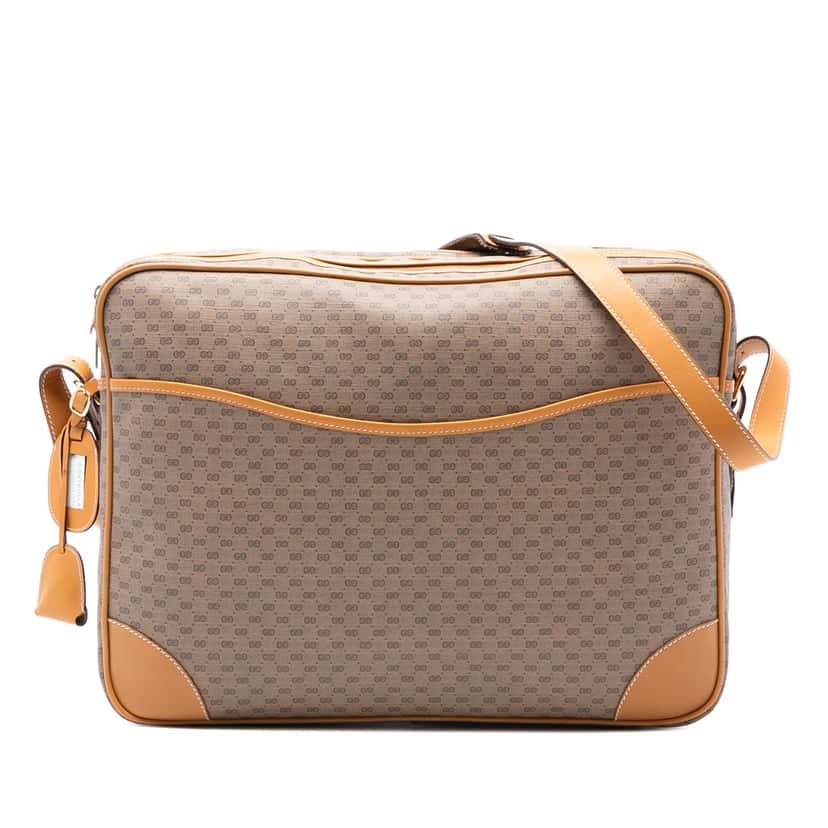 Gucci Micro GG Supreme Crossbody Beige Very good condition - Front View