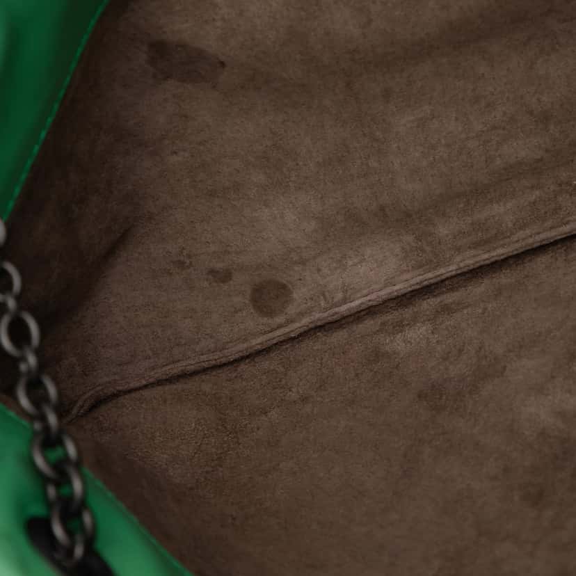 Bottega Veneta Nappa Intrecciato Duo Shoulder Bag Green Leather Very good condition - Box View