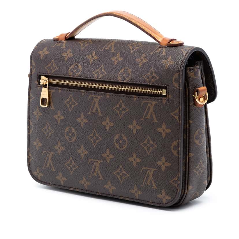 Louis Vuitton Monogram Pochette Metis Brown Very good condition - Back View