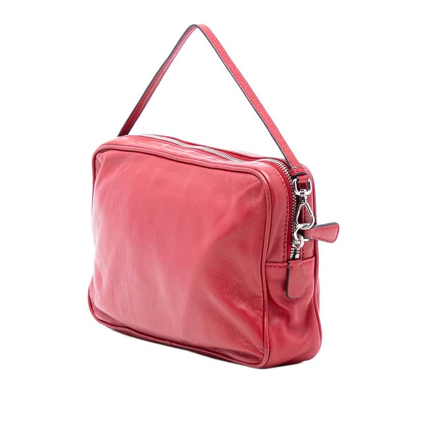 Prada Leather Handbag Red Leather Very good condition - Back View