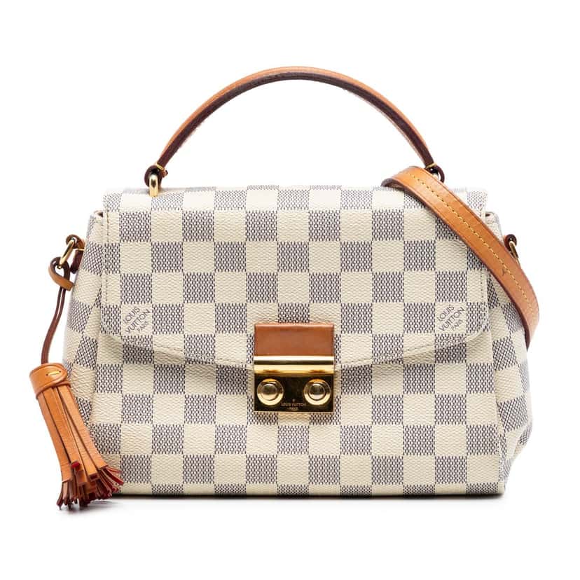 Louis Vuitton Damier Azur Croisette White Very good condition - Front View