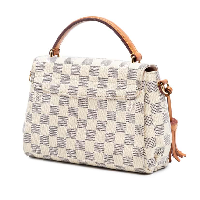 Louis Vuitton Damier Azur Croisette White Very good condition - Back View
