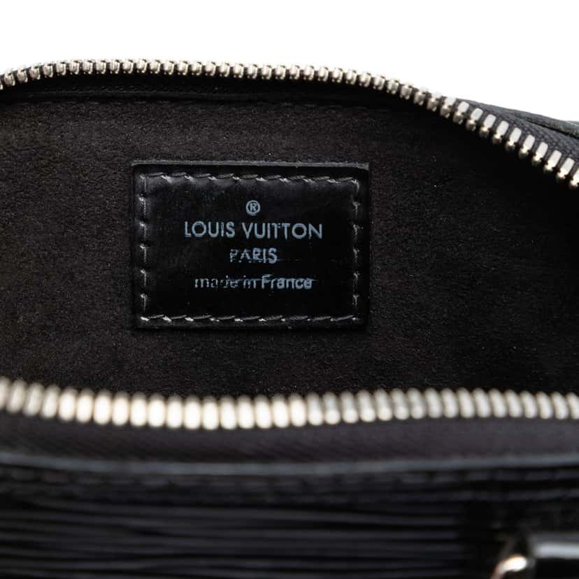Louis Vuitton Electric Epi Alma BB Black Leather Very good condition - Box View