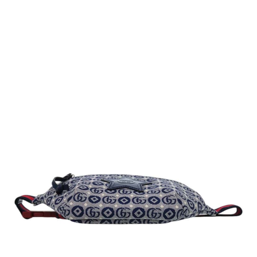Gucci Kids GG Canvas Stars Web Belt Bag Blue Very good condition - Inside View