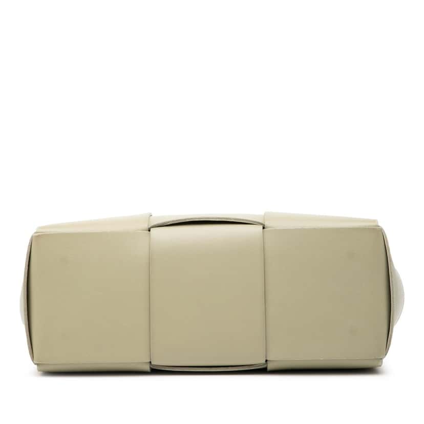 Bottega Veneta Small Nappa Maxi Intrecciato Arco Tote Green Leather Very good condition - Inside View