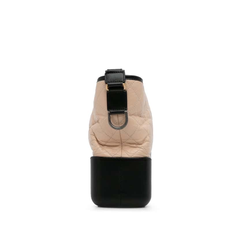 Chanel Medium Bicolor Lambskin Gabrielle Crossbody Beige Leather Good condition - Inside View