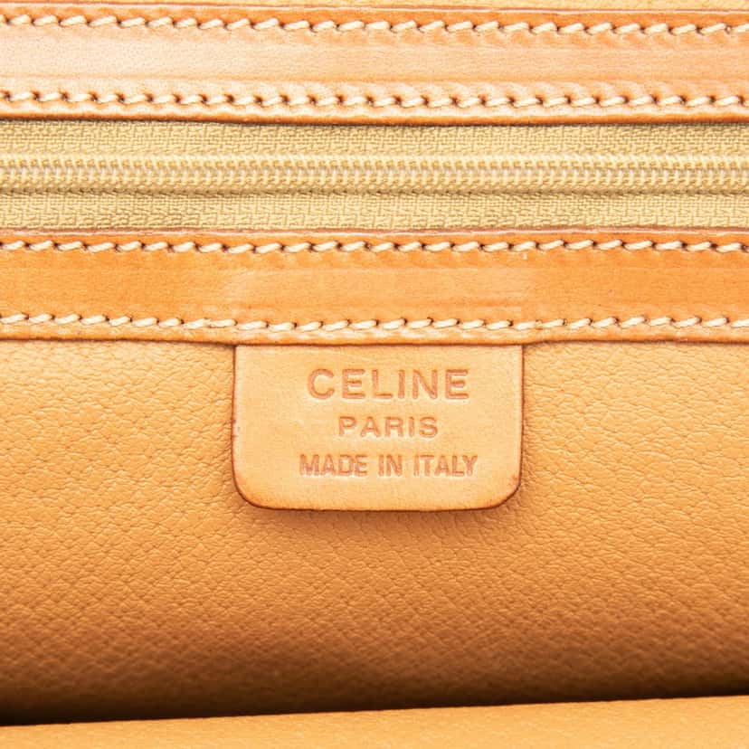 Celine Macadam Coated Canvas Dome Handbag Brown Very good condition - Box View