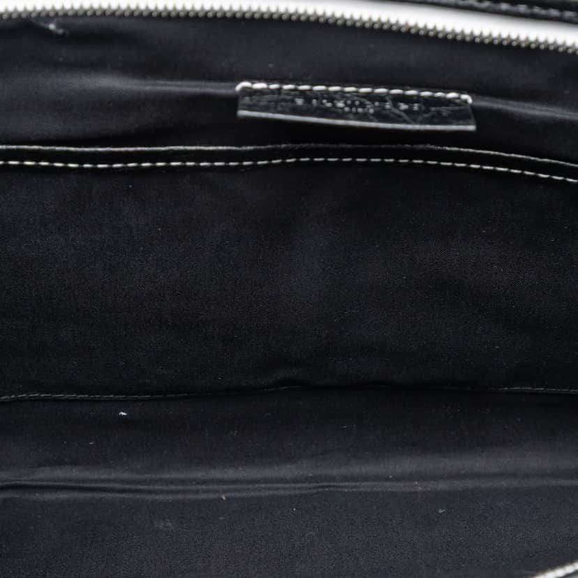 Balenciaga Lambskin Bazar Clutch Black Leather Very good condition - Model View