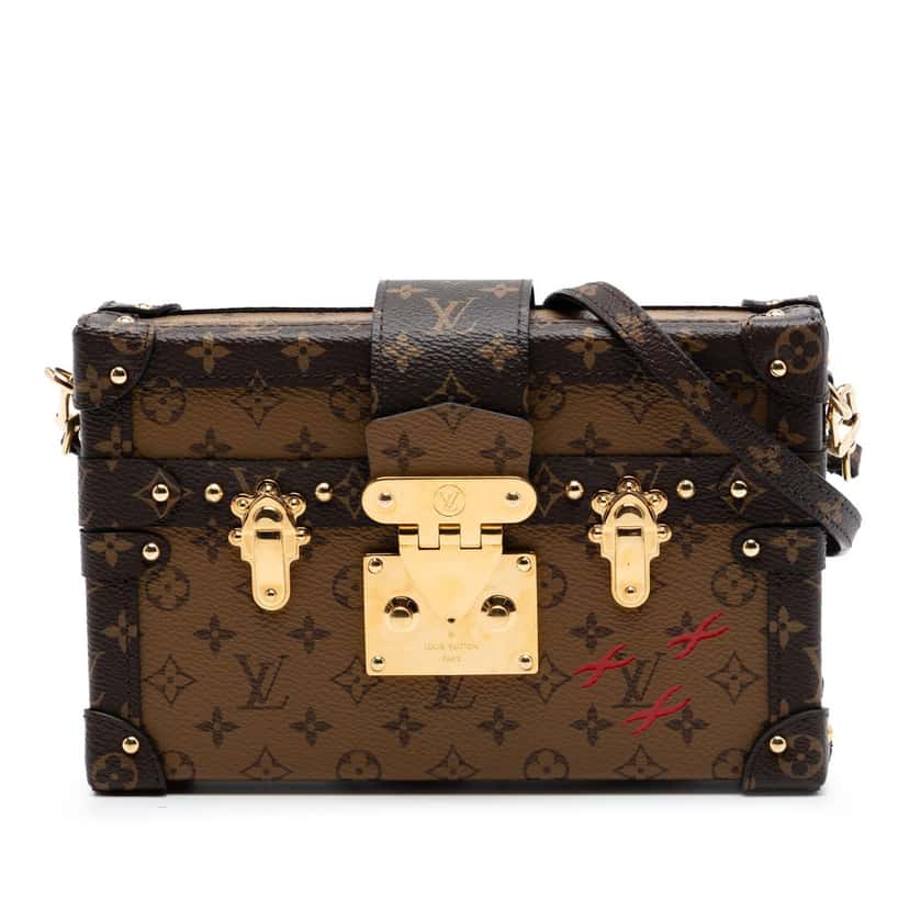 Louis Vuitton Monogram Reverse Petite Malle Brown Very good condition - Front View