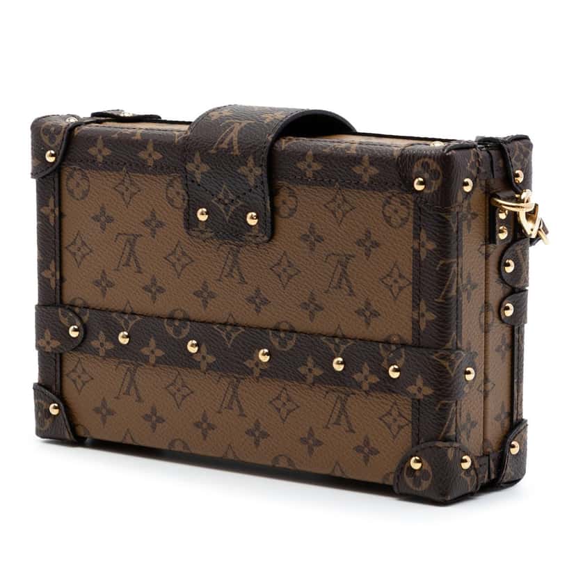 Louis Vuitton Monogram Reverse Petite Malle Brown Very good condition - Back View