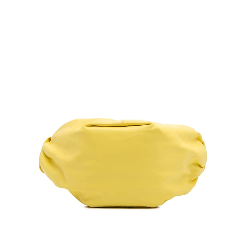 Bottega Veneta Mini Calfskin Double Knot Bag Yellow Leather Very good condition - Inside View